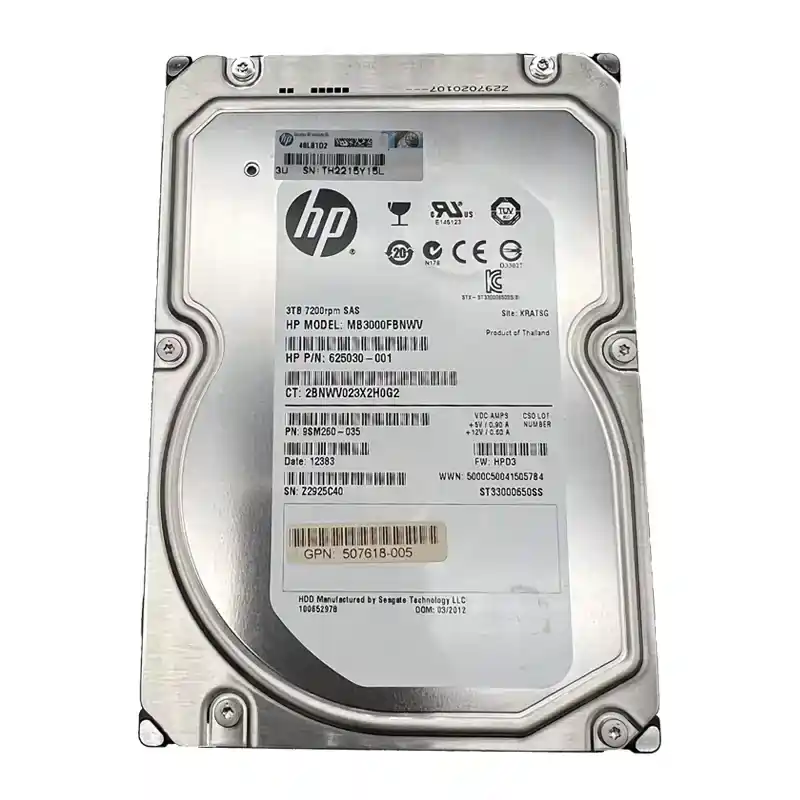 هارد hp 3tb sas 7.2K LFF