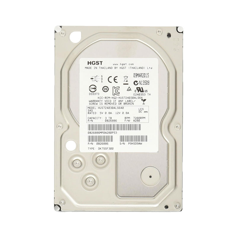 هارد سرور HGST 3TB SAS 6G